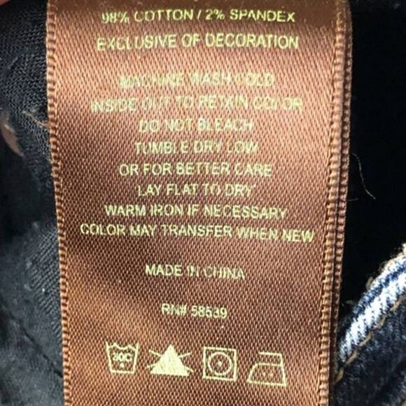 Kut From The Kloth Dark Wash Flap Pockets Natalie Mid Rise Boot Cut Denim Jeans - Picture 7 of 8